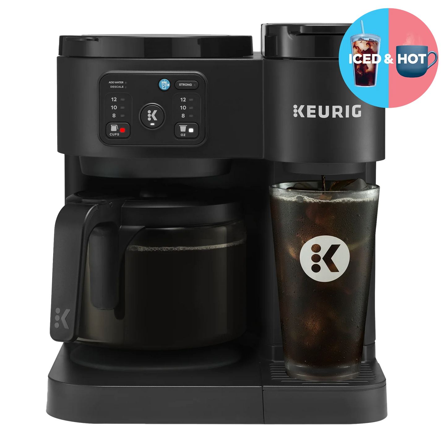 Keurig K-Duo Essentials, Hot & Iced Single-Serve K-Cup Pod Coffee Maker & Carafe